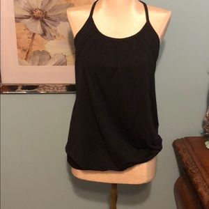 Black Lululemon Workout shirt with Built in Bra